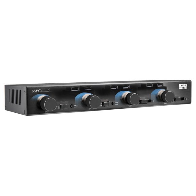 4x Zone Speaker Selector w/ Volume Control 300W, 2x Source (Master A/B) Impedance Protection SSVC4